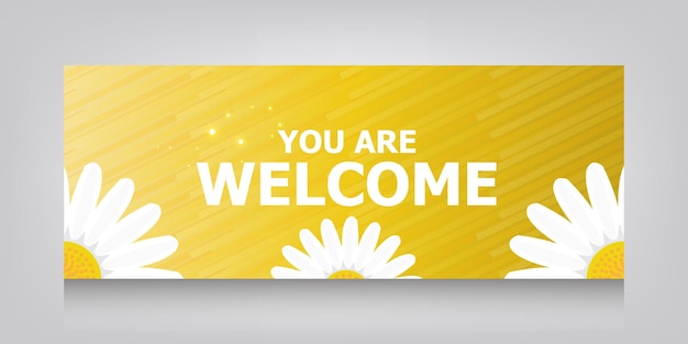 Vector welkomstbanner