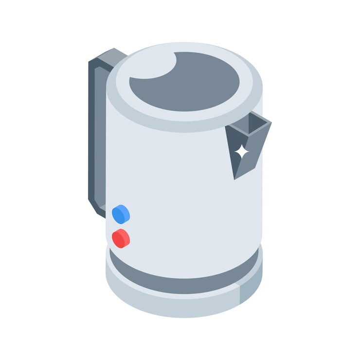 वेक्टर a well crafted isometric icon of electric kettle