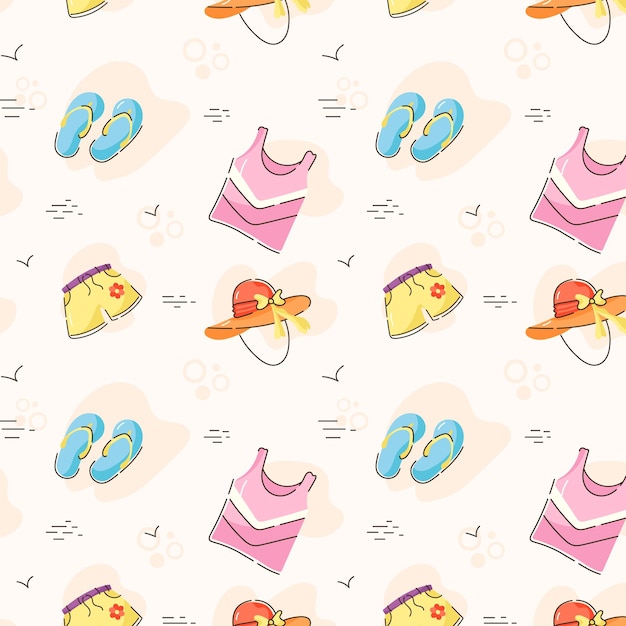 a well-designed vector design of beach pattern 