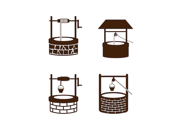 Изолированный вектор шаблона колодца