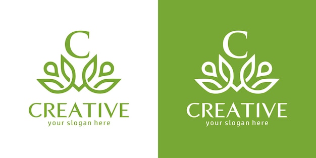 Wellness and beauty logo design template