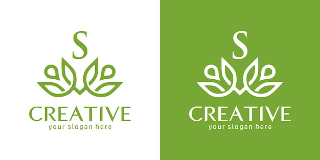 Wellness and beauty logo design template