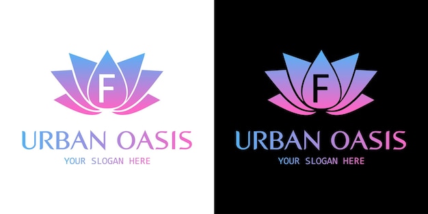 Wellness and beauty logo design template