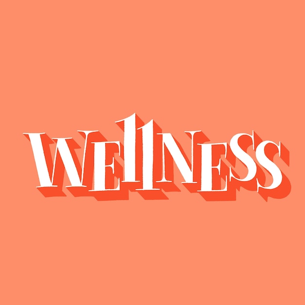 Wellness Handdrawn lettering quote for SPA and Wellness center