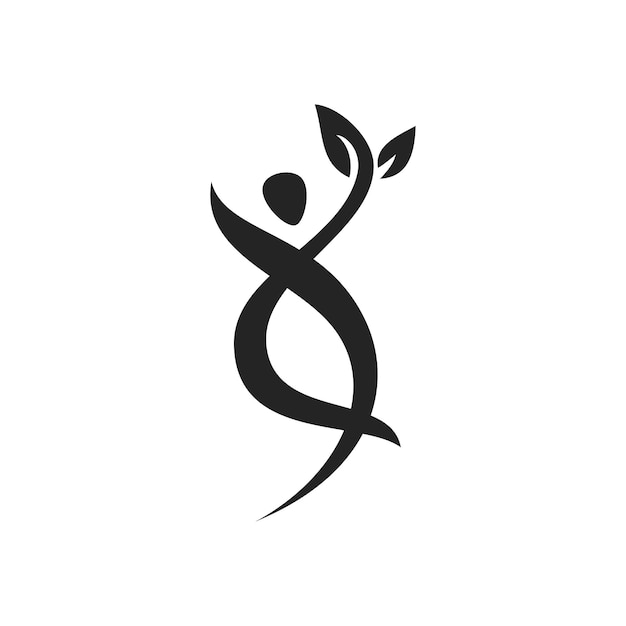 Wellness logo sjabloon Icon Illustratie Brand Identiteit Geïsoleerde en platte illustratie Vectorgrafiek