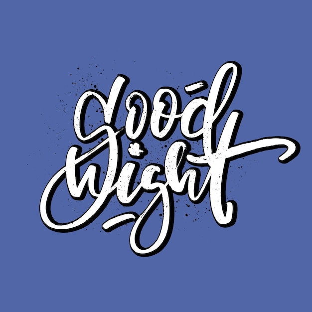 Welterusten vierkante belettering kaart bright retro beleefd communicatie teken vector moderne borstel kalligrafie samenstelling voor stickers kaart posters social media web