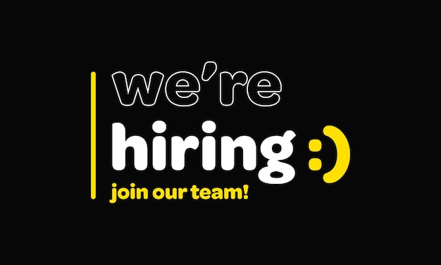 were hiring join our team
