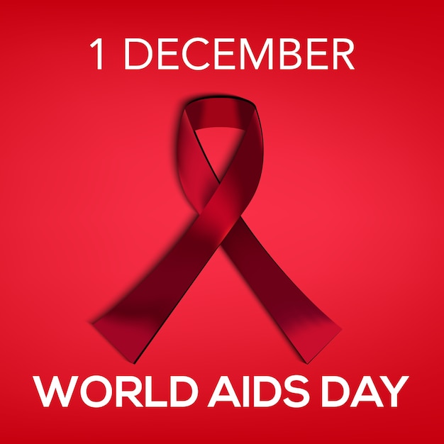 Wereld aids dag achtergrond vector