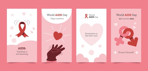 Wereld Aids Dag Herdenking Instagram Verhalencollectie