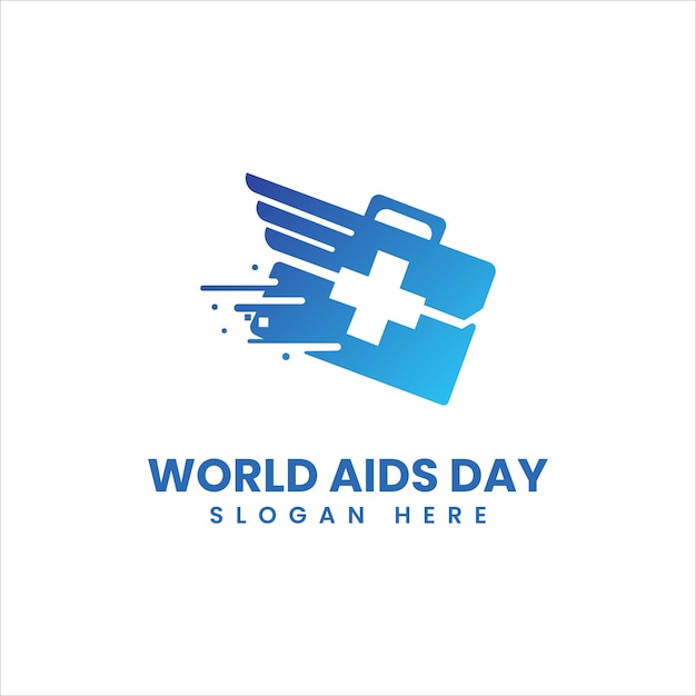 Wereld AIDS dag logo pictogram ontwerp vectorillustratie