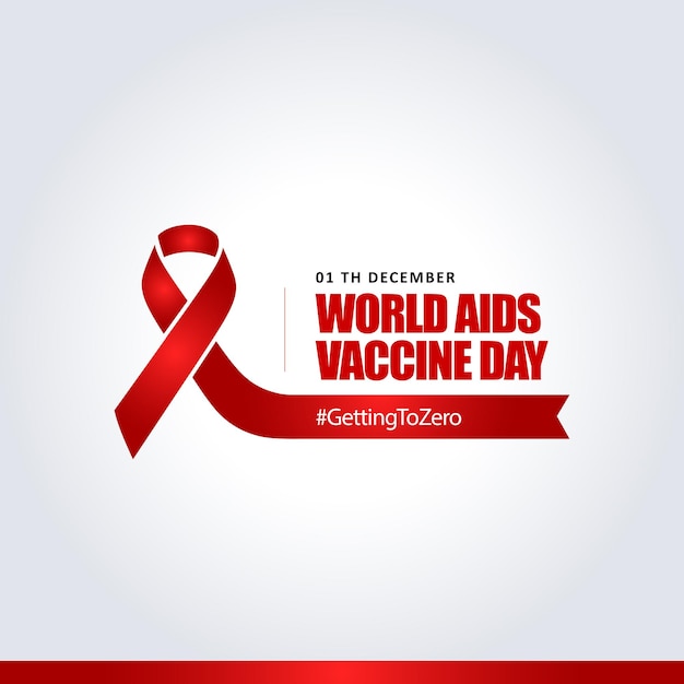 Wereld Aids Dag Poster Vector Illustratie Voor Sociale Media