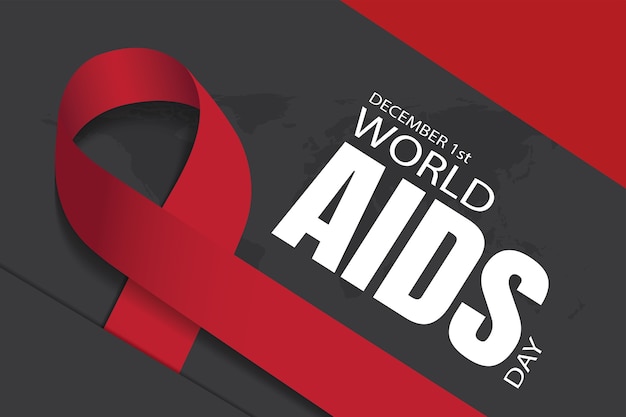 Vector wereld aids dag
