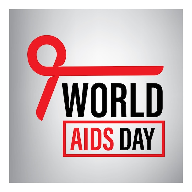Vector wereld aidsdag-poster
