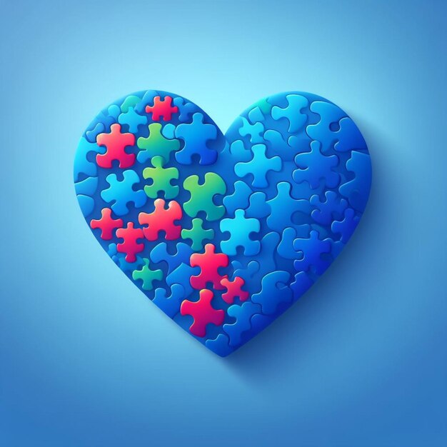 Wereld Autisme Awareness Day Illustratie met Puzzle Pieces Lint en Wereld