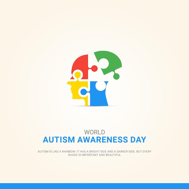 Vector wereld autisme awareness day