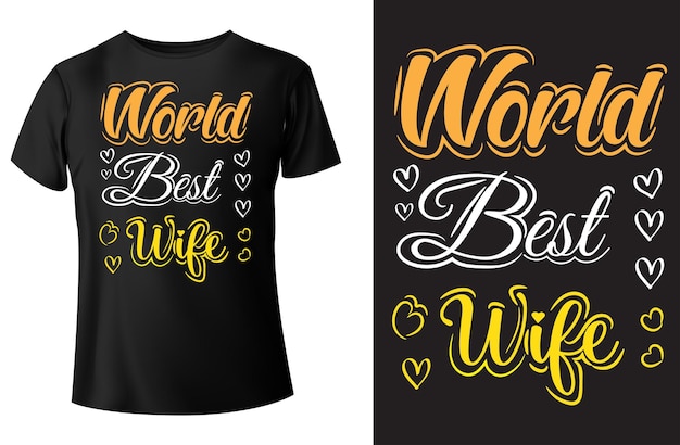 Vector wereld beste vrouw typografie tshirt ontwerp