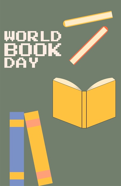 WERELD BOEK DAG ONTWERP POSTER