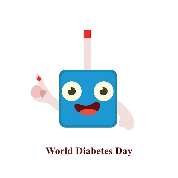 Vector wereld diabetes dag 2022 thema