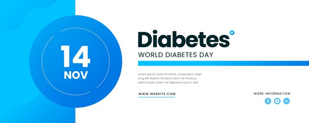 Wereld diabetes dag banner