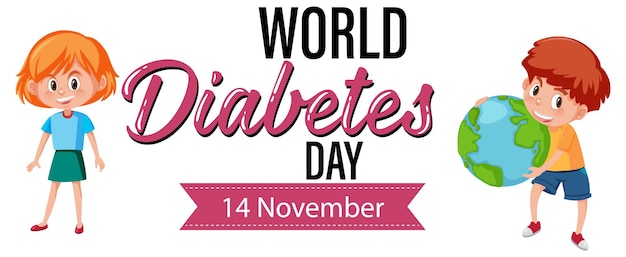 Wereld diabetes dag posterontwerp