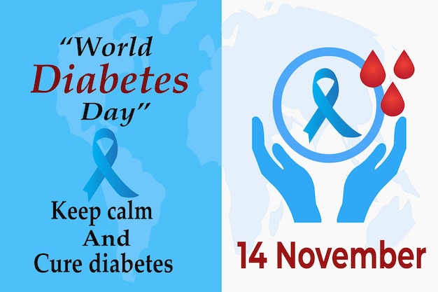 Wereld Diabetes Dag Social Media Post Design