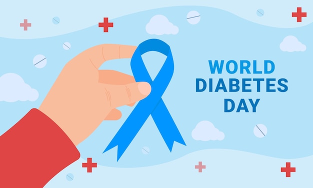 Vector wereld diabetes dag