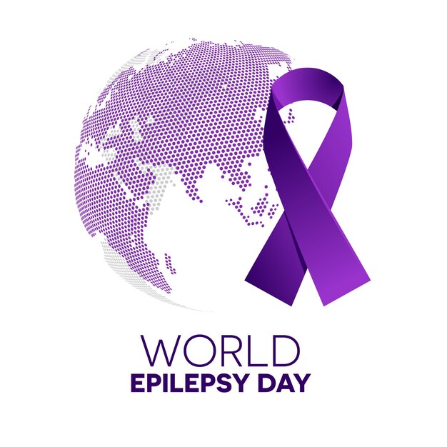 Vector wereld epilepsie dag