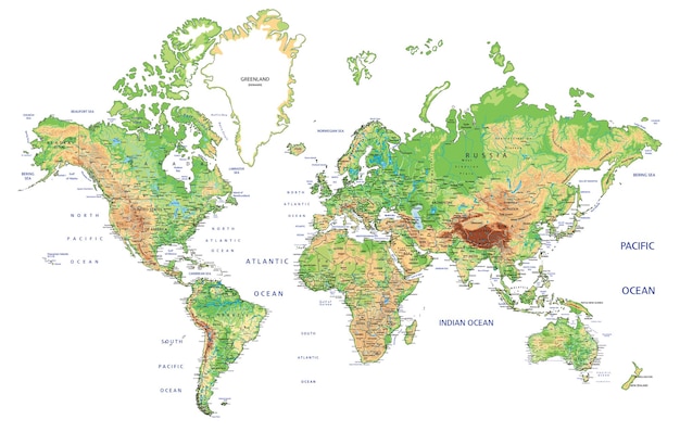 Vector wereld fysiek