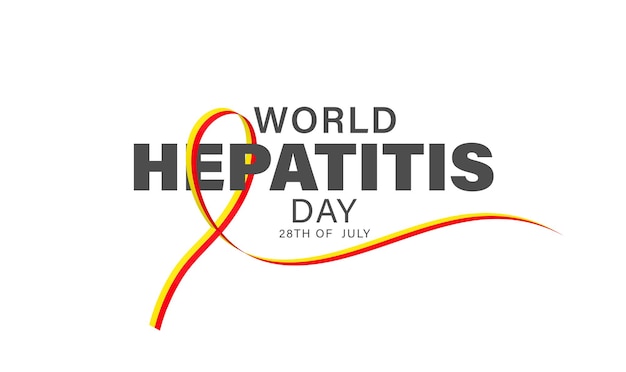 Wereld Hepatitis Dag 28 juli. Driehoekige kristalkunst om lever te vertegenwoordigen.