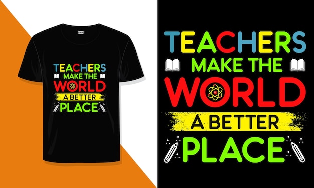 wereld Leraar dag t-shirt ontwerp typografie