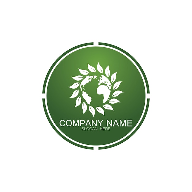 Wereld logo ontwerpen vector icon