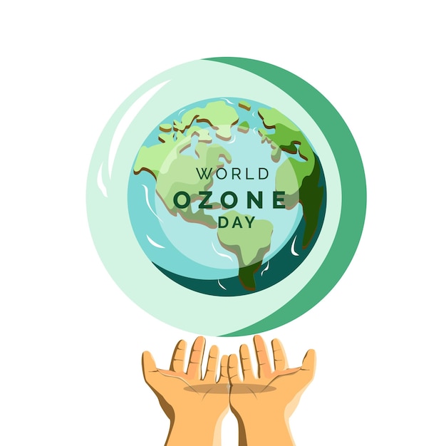 Wereld Ozon Dag Illustratie Vector