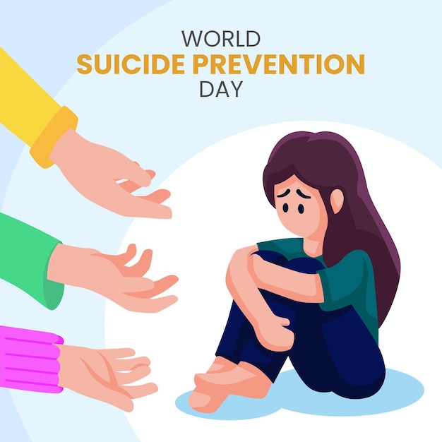 Wereld Suicide Prevention Day concept