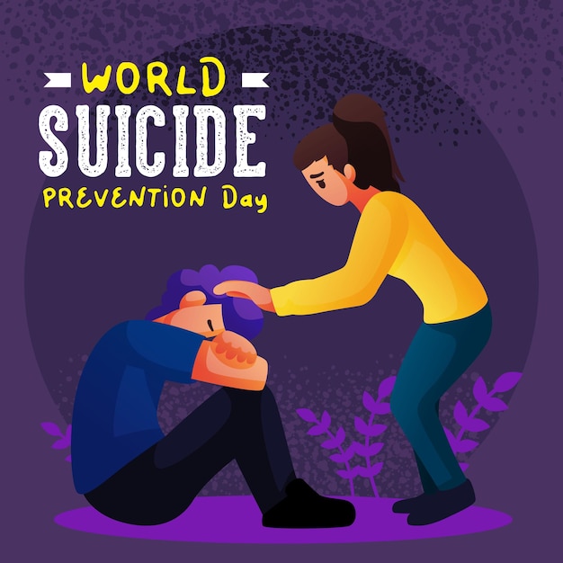 Wereld Suicide Prevention Day concept