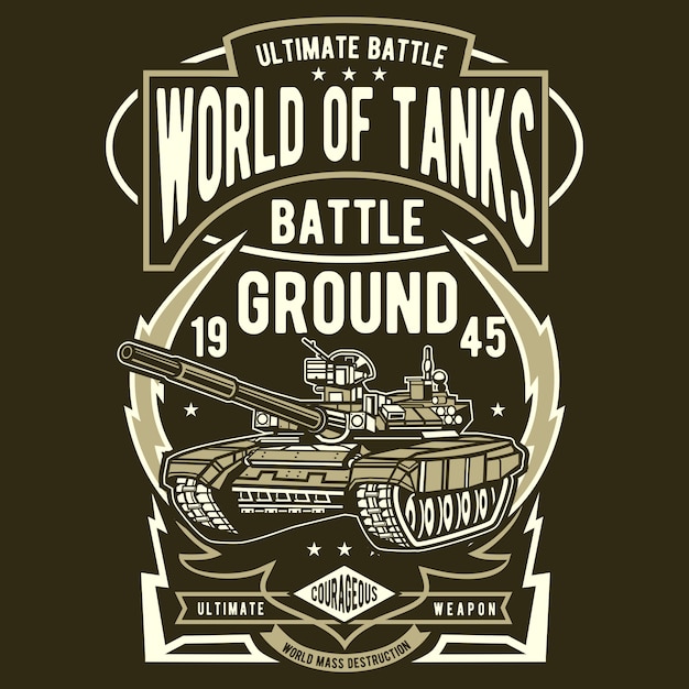 Vector wereld van tanks