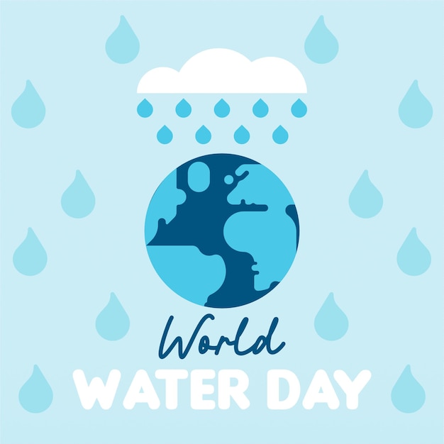 Wereld water dag achtergrond afbeelding