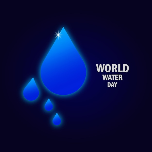 Wereld water dag vectorillustratie