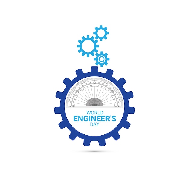 Werelddag van de ingenieurs, 3d illustratie.