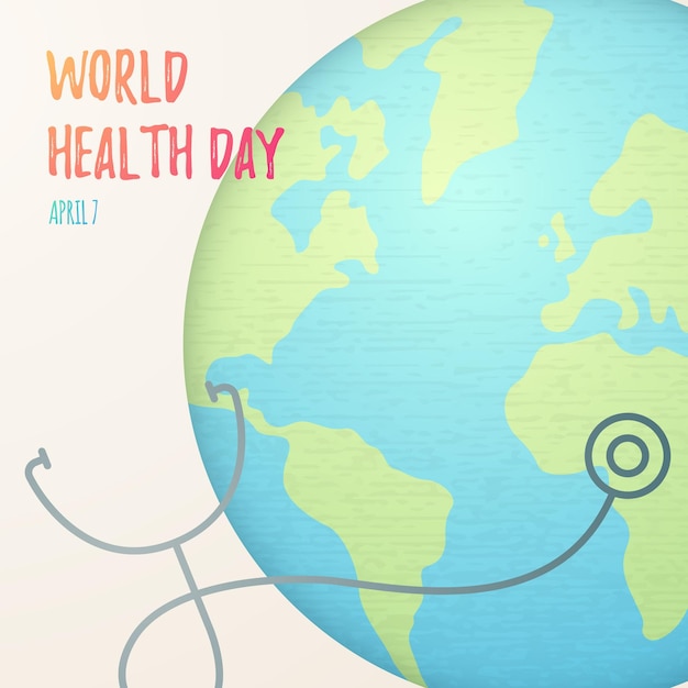 Wereldgezondheidsdag concept illustratie