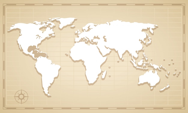 Wereldkaart concept