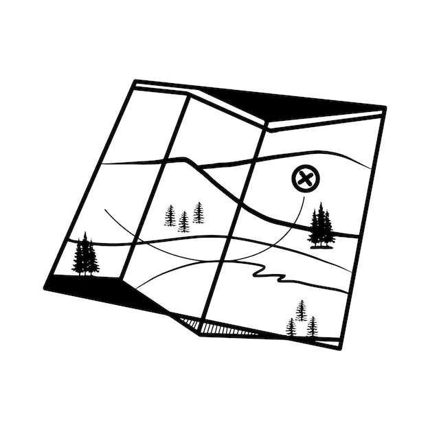 Wereldkaart doodle Dunne continentale silhouet minimale lijn Vector illustratie