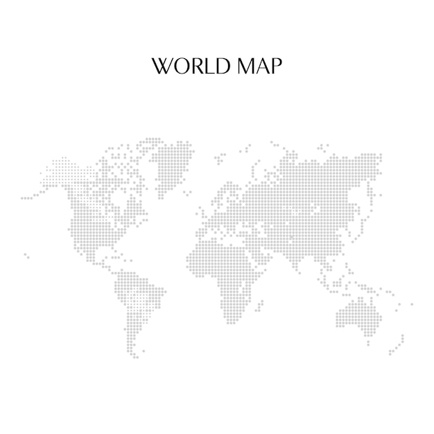 Wereldkaart vector kaart achtergrond