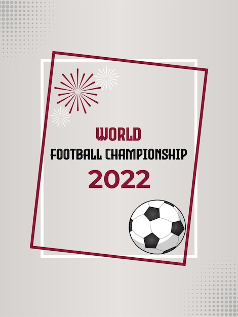 Wereldkampioenschap voetbal 2022 vector achtergrond