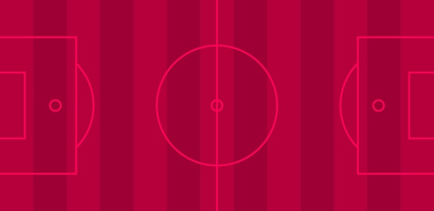 Wereldkampioenschap voetbal 2022 voetbalveld achtergrond in kleur nationale vlag vector illustratie