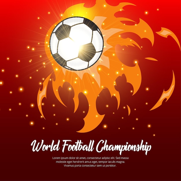 Wereldkampioenschap voetbal ontwerp achtergrond vector