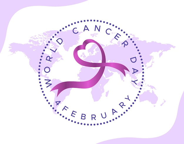 Wereldkankerdag, wereldkankerdag poster of achtergrondontwerp