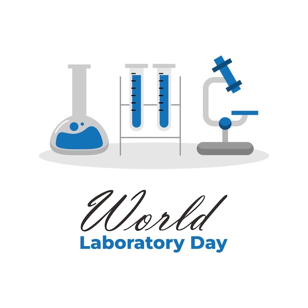 Vector wereldlaboratoriumdag