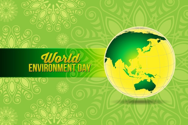Vector wereldmilieu en aarde dag concept voor banner poster wenskaart vector illustratie