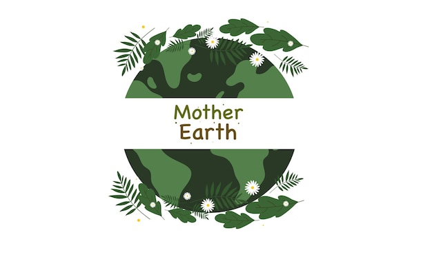 wereldmilieudag met groene aarde concept illustratie vector