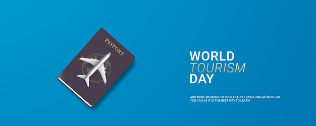 Vector wereldtoerismedag reisconcept met bagage gratis vector